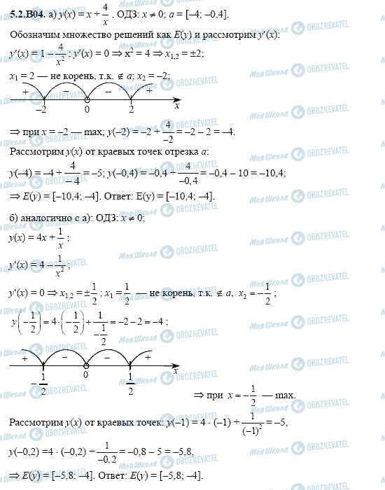 ГДЗ Алгебра 11 клас сторінка 5.2.B04