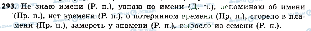 ГДЗ Російська мова 6 клас сторінка 293