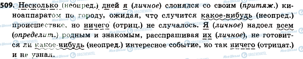 ГДЗ Русский язык 6 класс страница 509