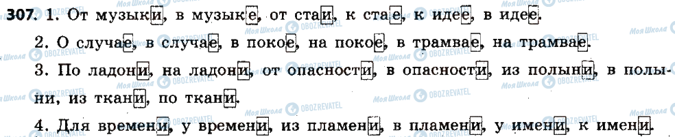 ГДЗ Російська мова 6 клас сторінка 307