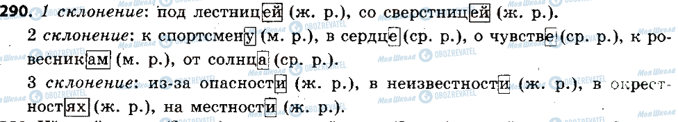 ГДЗ Російська мова 6 клас сторінка 290