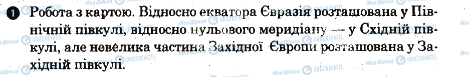 ГДЗ Географія 6 клас сторінка 1