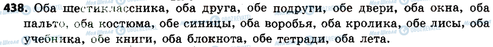 ГДЗ Русский язык 6 класс страница 438