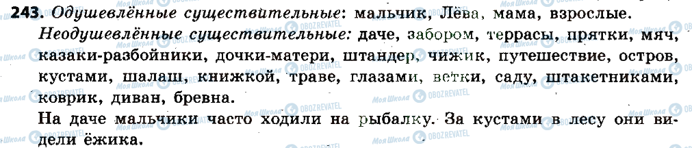 ГДЗ Російська мова 6 клас сторінка 243