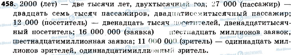 ГДЗ Русский язык 6 класс страница 458