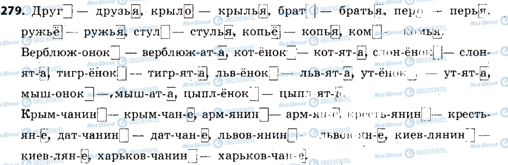 ГДЗ Русский язык 6 класс страница 279