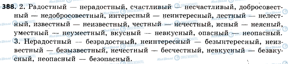 ГДЗ Русский язык 6 класс страница 388