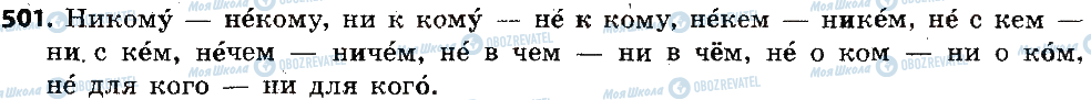 ГДЗ Російська мова 6 клас сторінка 501