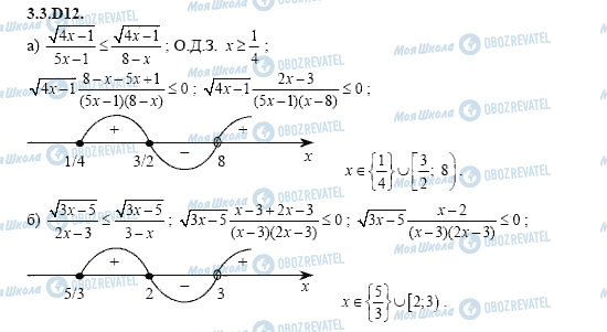 ГДЗ Алгебра 11 класс страница 3.3.D12