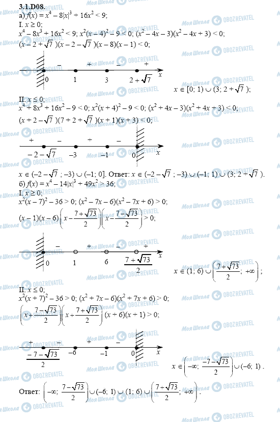 ГДЗ Алгебра 11 клас сторінка 3.1.D08