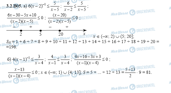 ГДЗ Алгебра 11 класс страница 3.2.B05