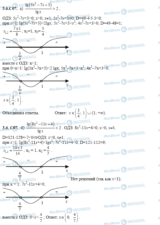 ГДЗ Алгебра 11 класс страница 3.6.C07