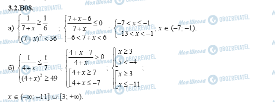 ГДЗ Алгебра 11 клас сторінка 3.2.B08