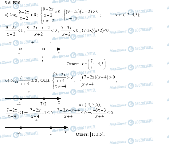 ГДЗ Алгебра 11 клас сторінка 3.6.B10