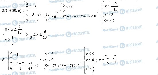 ГДЗ Алгебра 11 класс страница 3.2.A03