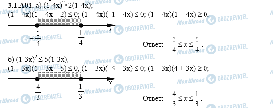 ГДЗ Алгебра 11 клас сторінка 3.1.A01
