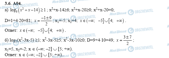 ГДЗ Алгебра 11 клас сторінка 3.6.A04
