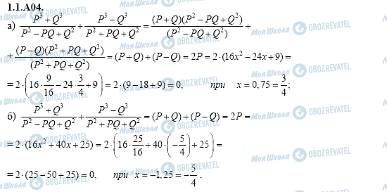 ГДЗ Алгебра 11 класс страница 1.1.A04