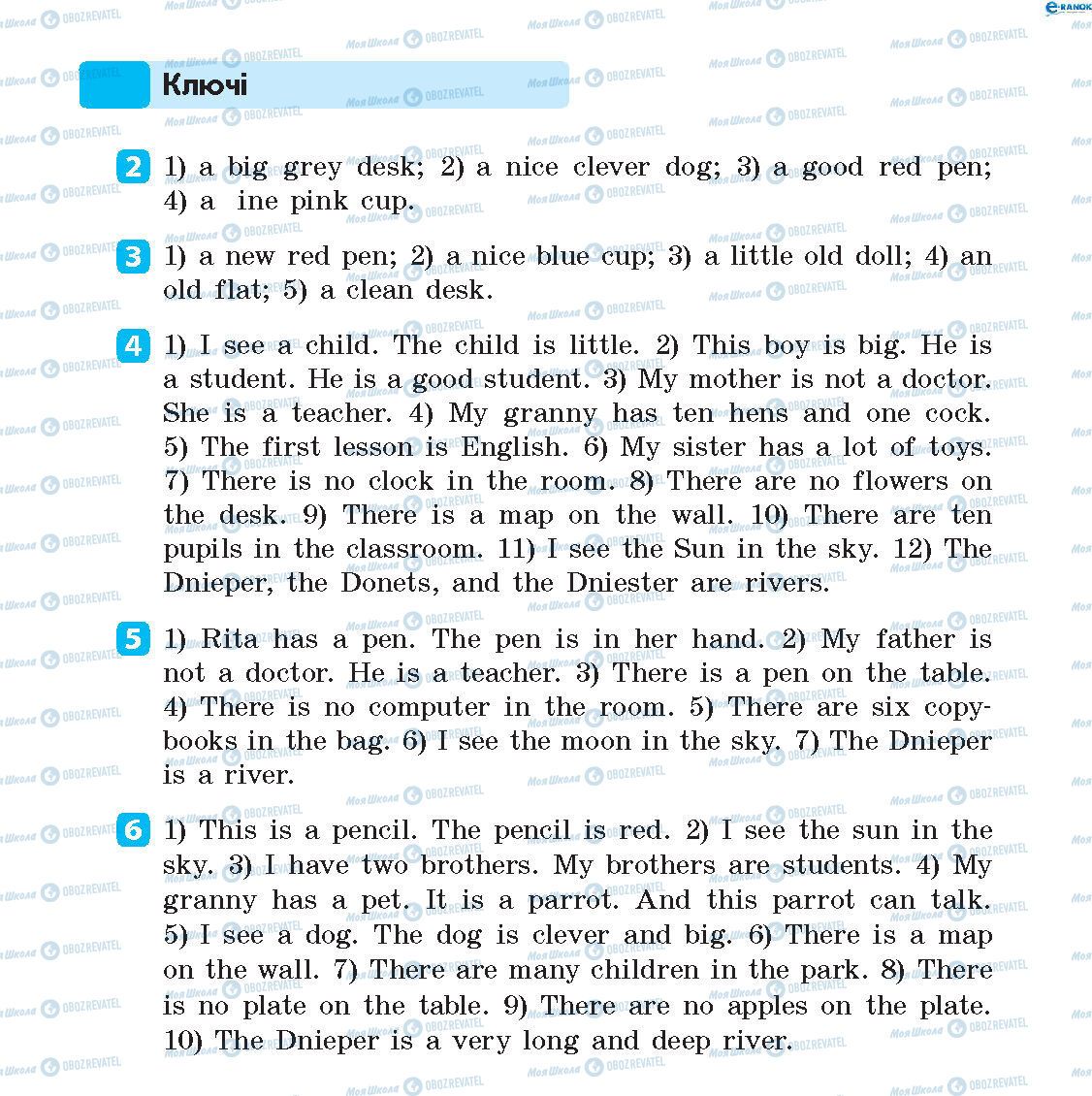 ГДЗ Англійська мова 5 клас сторінка 2-6