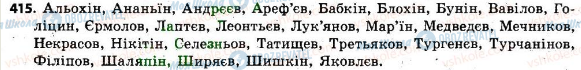 ГДЗ Українська мова 6 клас сторінка 415