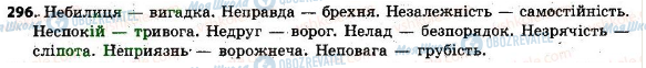 ГДЗ Українська мова 6 клас сторінка 296