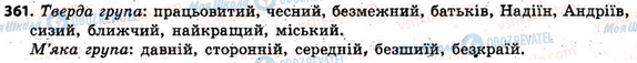 ГДЗ Укр мова 6 класс страница 361