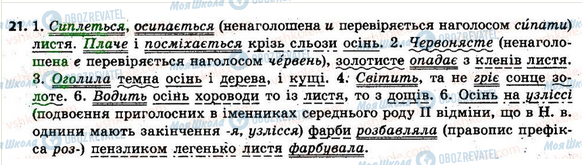 ГДЗ Українська мова 6 клас сторінка 21