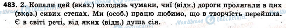 ГДЗ Укр мова 6 класс страница 483