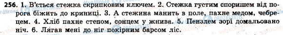 ГДЗ Українська мова 6 клас сторінка 256