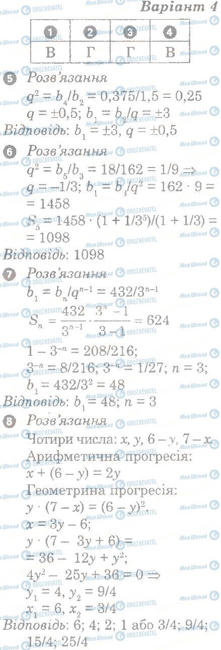 ГДЗ Алгебра 9 класс страница 4