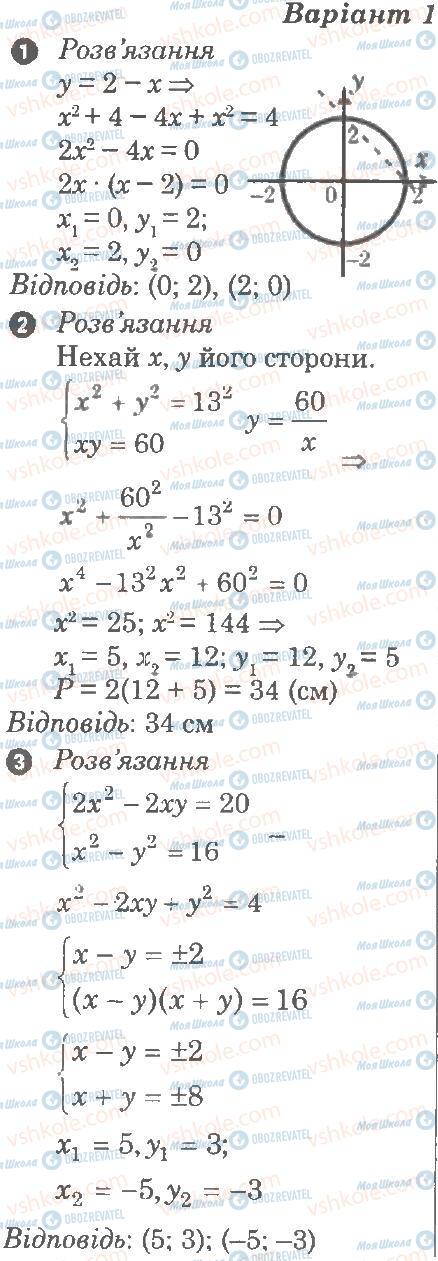 ГДЗ Алгебра 9 класс страница в1