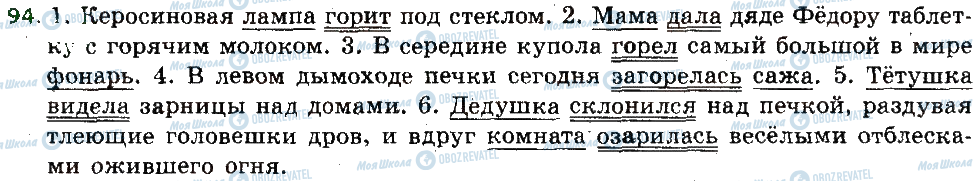 ГДЗ Російська мова 6 клас сторінка 94