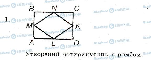 ГДЗ Геометрія 8 клас сторінка 1