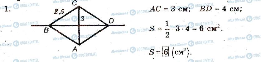 ГДЗ Геометрія 8 клас сторінка 1