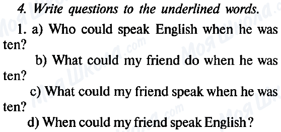 ГДЗ Англійська мова 6 клас сторінка 4