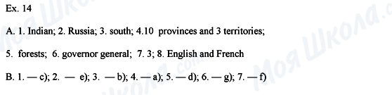 ГДЗ Английский язык 8 класс страница Ех.14