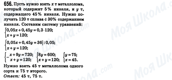ГДЗ Алгебра 8 класс страница 656
