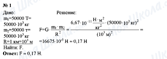 ГДЗ Физика 9 класс страница Упражнение №1