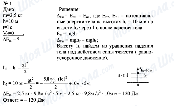 ГДЗ Физика 9 класс страница Упражнение №1