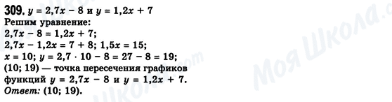 ГДЗ Алгебра 8 класс страница 309