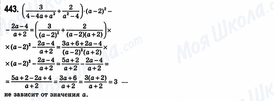 ГДЗ Алгебра 8 класс страница 443