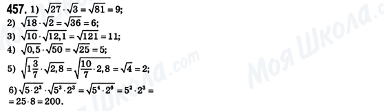 ГДЗ Алгебра 8 класс страница 457