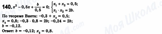 ГДЗ Алгебра 8 класс страница 140