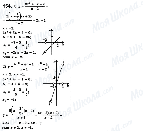 ГДЗ Алгебра 8 класс страница 154
