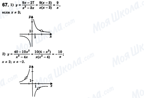 ГДЗ Алгебра 8 класс страница 67