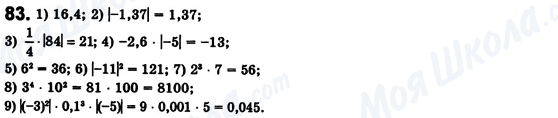 ГДЗ Алгебра 8 класс страница 83