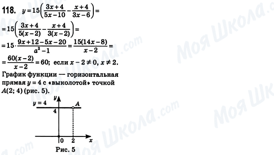 ГДЗ Алгебра 8 класс страница 118