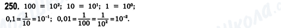ГДЗ Алгебра 8 клас сторінка 250