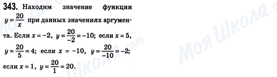 ГДЗ Алгебра 8 клас сторінка 343