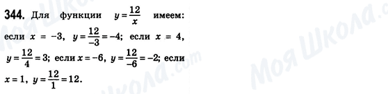 ГДЗ Алгебра 8 клас сторінка 344